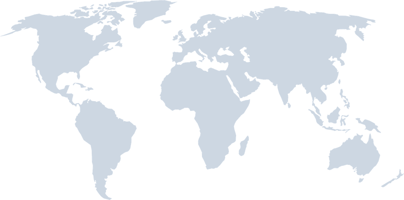 World map showing QuickShipment global fulfillment network from Delaware to 150+ countries