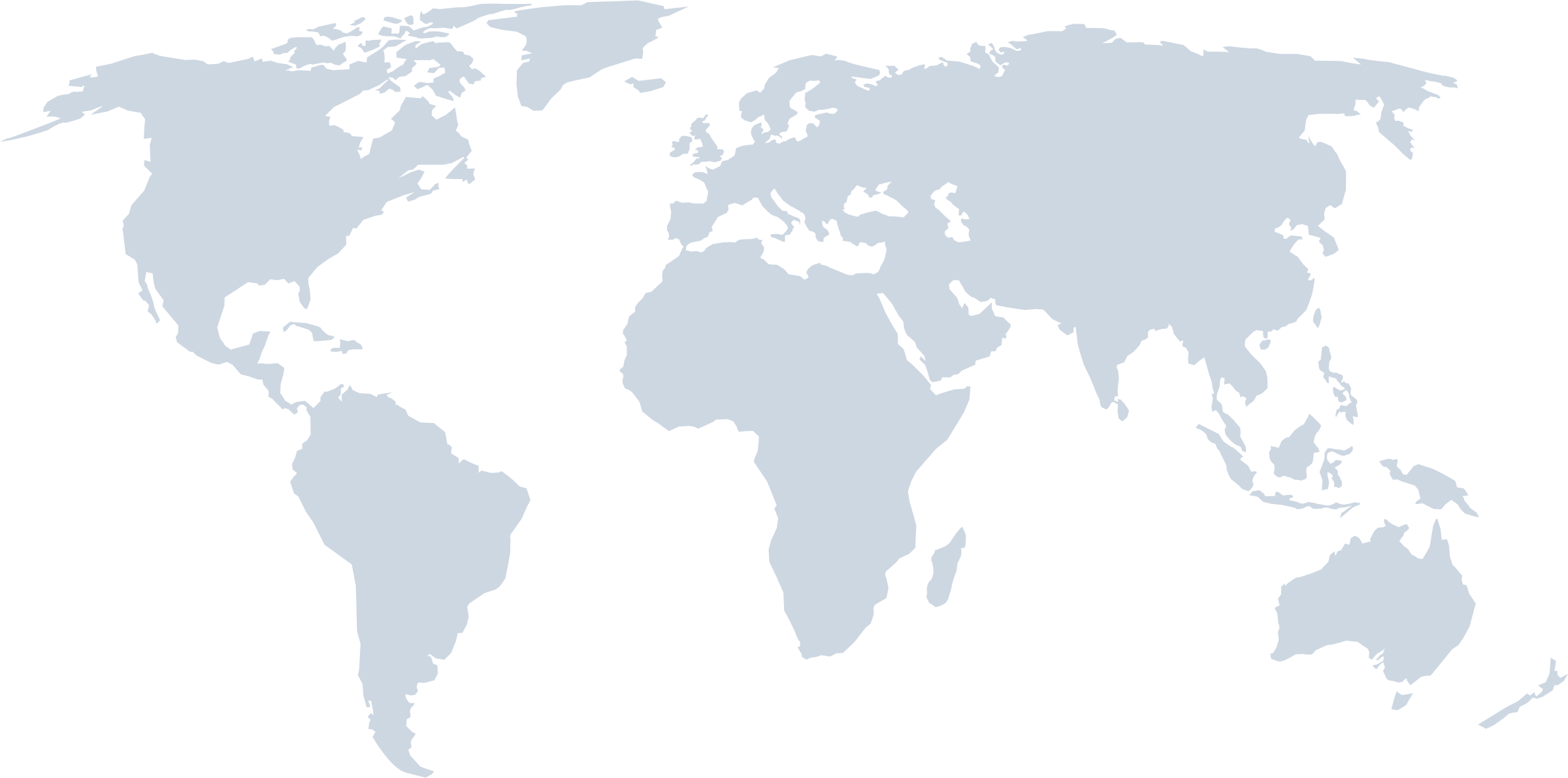 World map showing QuickShipment global fulfillment network from Delaware to 150+ countries